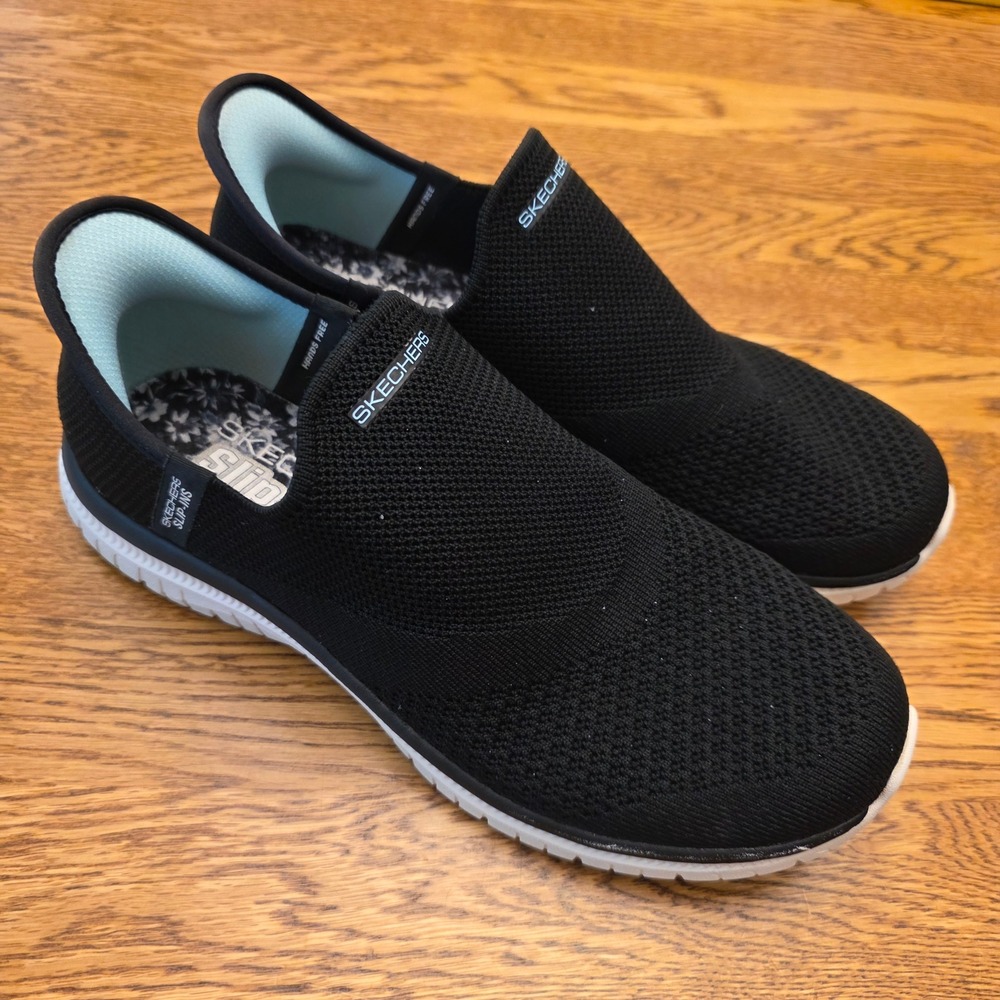 Skechers Slip-ins Ultra Flex 3.0 Smooth Step 8.5 Black Sneakers Women Hands Free